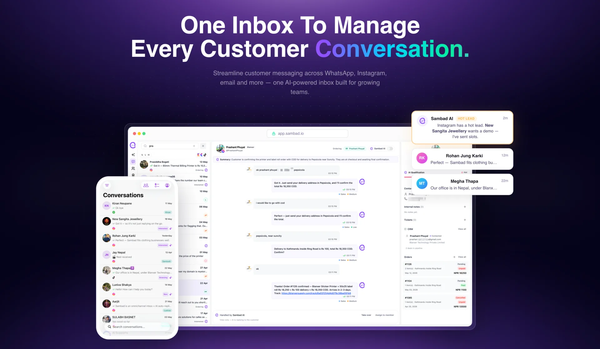 1 Month of Sambad — AI Omni-channel Platform